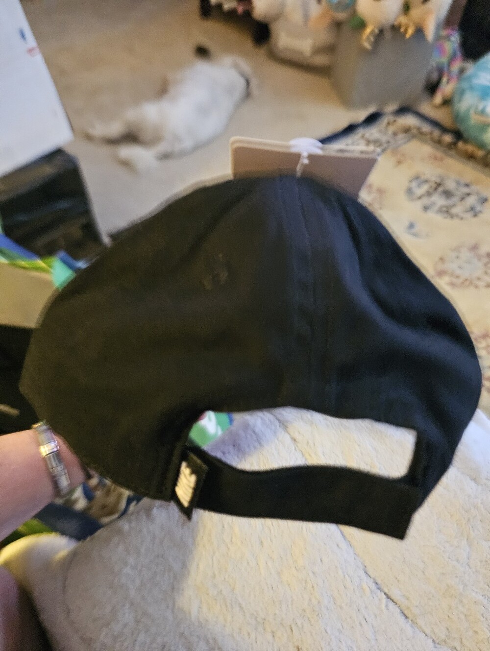 Nike Club Cap Toddler (2T-4T) Black Adjustable Baseball Cap Swoosh - Picture 2 of 4